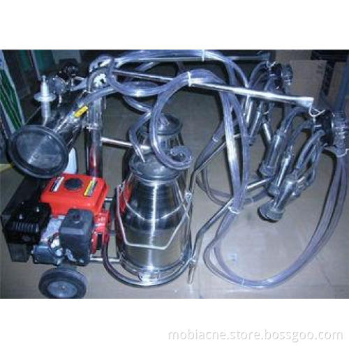Trolley type Gasoline Engine Portable Cow Milking Machine F